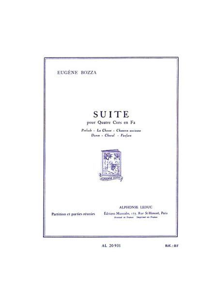 Suite : Pour Quatre Cors En Fa.