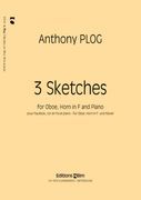 3 Sketches : For Oboe, Horn In F and Piano.