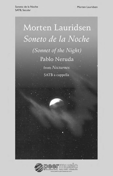 Soneto De la Noche (From Nocturnes) : For SATB Choir and Piano.