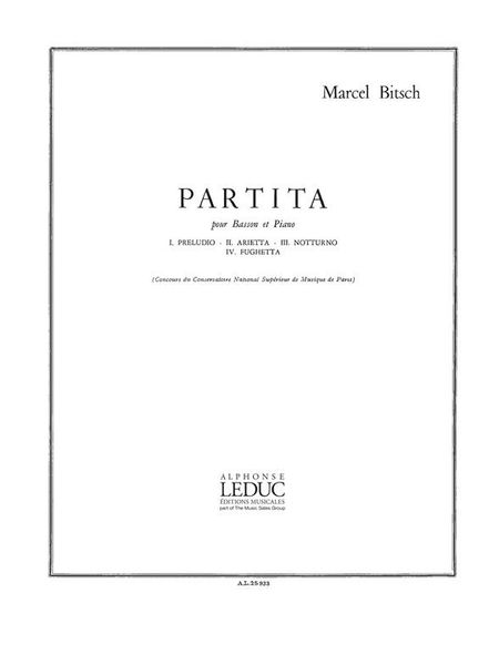 Partita : Pour Basson Et Piano.