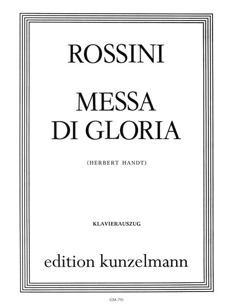 Messa Di Gloria.