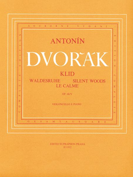 Silent Woods, Op. 68 No. 5 : For Cello and Piano.
