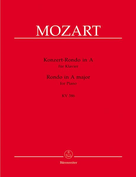 Concert Rondo In A Major, K. 386 : For Piano / arranged by Cipriani Potter.