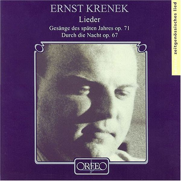 Lieder : Durch Die Nacht, Op. 67 / Gesänge Des Späten Jahres, Op. 71.
