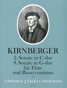 2. Sonate In C-Dur; 8. Sonate In G-Dur : Für Flöte und Basso Continuo / edited by Henrik Wiese.