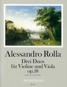 Drei Duos : Für Violine Und Viola, Op. 18 / Edited By Bernhard Päuler.