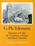 Quintett In F-Dur : Für 2 Violinen, 2 Violen Und Basso Continuo / Edited By Andreas Kohn.