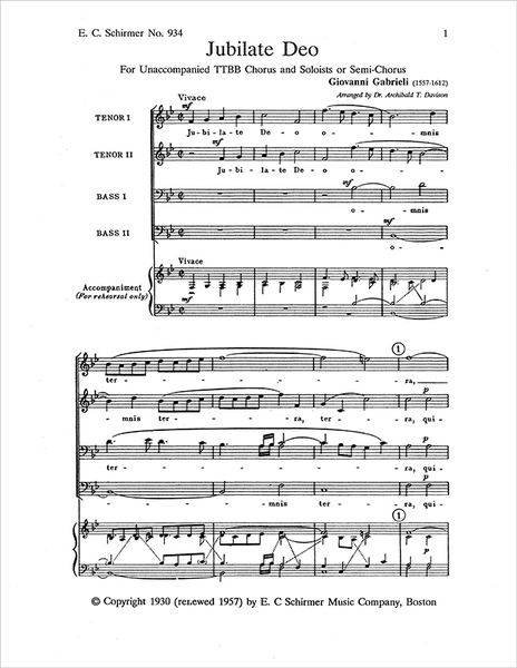 Jubilate Deo / edited by A. Davidson.