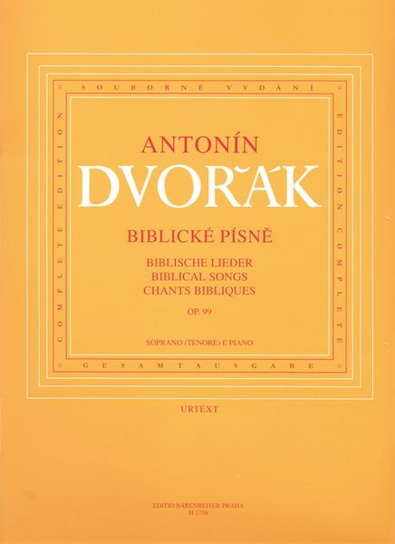 Biblical Songs, Op. 99 : For High Voice and Piano.