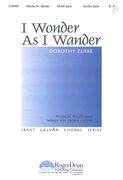I Wonder As I Wander : For SA With Piano.