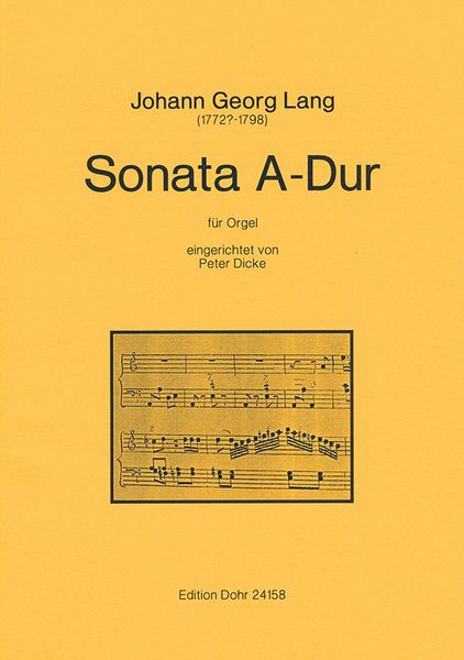 Sonata A-Dur : Für Orgel.