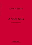 A Voce Sola : For Unaccompanied Viola (1984).