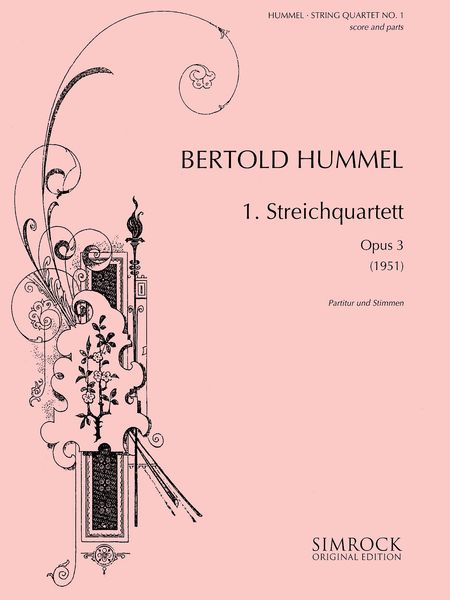 1. Streichquartett, Op. 3 (1951).