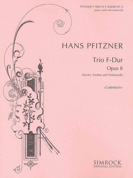 Trio F-Dur, Op. 8 : Für Klavier, Violine und Violoncello.