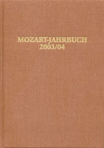 Mozart-Jahrbuch 2003/04.
