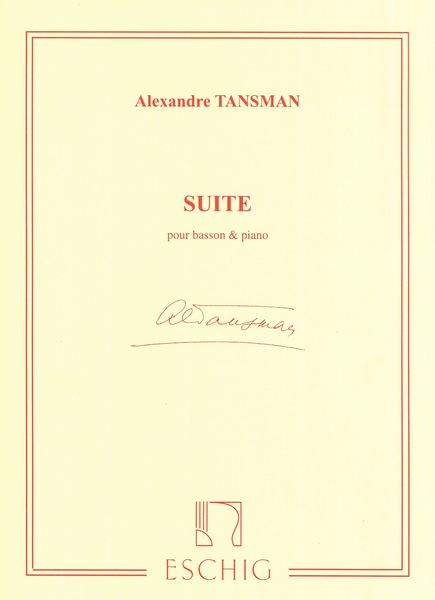 Suite : For Bassoon and Piano.