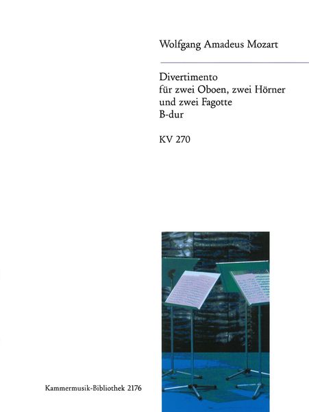 Divertimento No. 14, K. 270 In Bb Major : For Two Oboes, Two Horns And Two Bassoons.