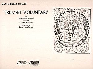 Trumpet Voluntary : For Organ.
