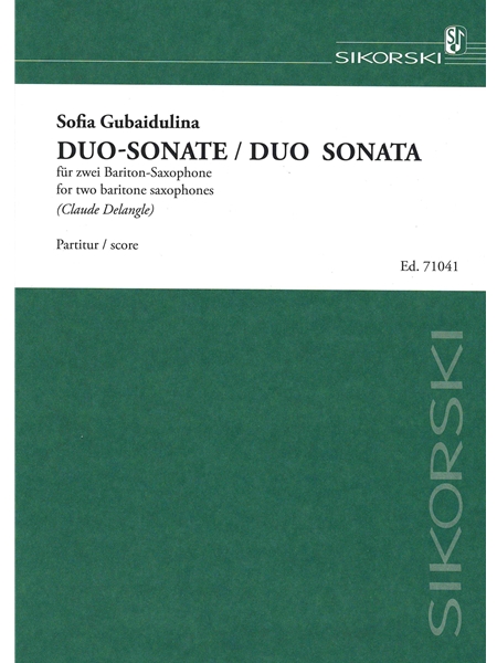 Duo Sonata : For Two Baritone Saxophones (1977/1995).