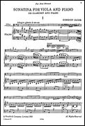 Sonatina : For Viola Or Clarinet and Piano.
