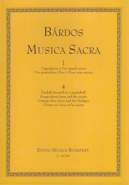 Songs About Jesus and The Saints / edited by Janos Malina.