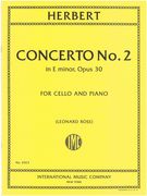 Concerto No. 2 In E Major, Op. 30 : For Violoncello and Piano.