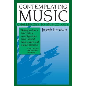 Contemplating Music : Challenges To Musicology.