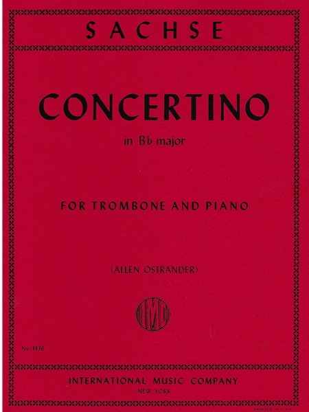 Concertino In Bb Major : For Trombone and Piano / arranged by Ostrander.
