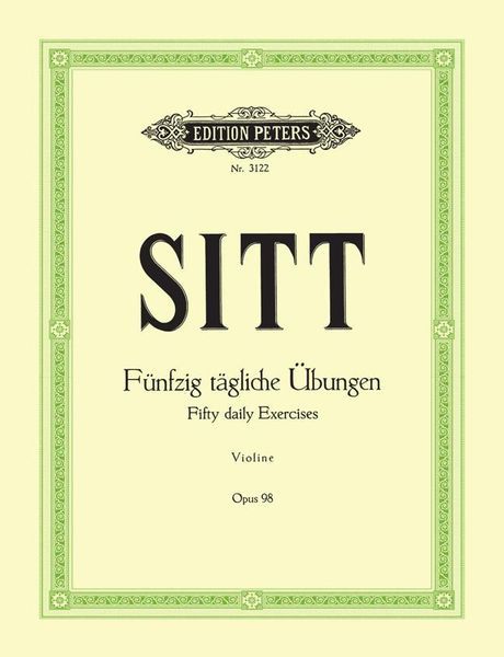 50 Daily Exercises Op. 98 : For Viola.