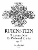 3 Salonstücke : Für Viola Und Klavier, Op. 11 / Edited By Andreas Kohn.