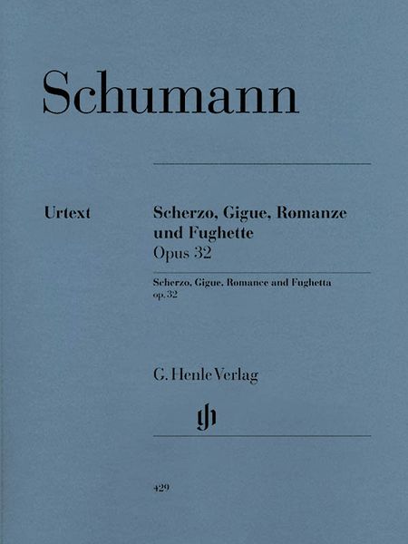 Scherzo, Gigue, Romanze Und Fughette, Op. 32 : For Piano / edited by Wiltrud Haug-Freienstein.