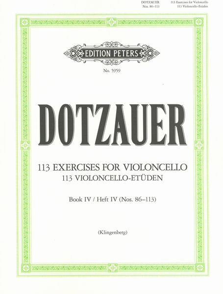 113 Exercises, Vol. 4 (Nos. 86–113).