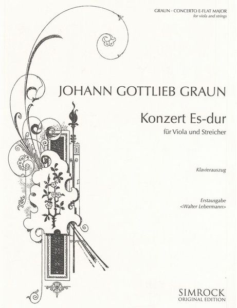 Concerto In E Flat Major : For Viola and Strings / reduction For Viola and Piano.