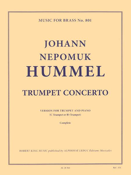Trumpet Concerto In E Flat Major : Piano reduction / edited by Armando Ghitalla.