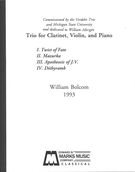 Trio : For Clarinet, Violin and Piano.