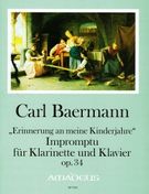 Erinnerung An Meine Kinderjahre : Impromptu Für Klarinette und Klavier, Op. 34.