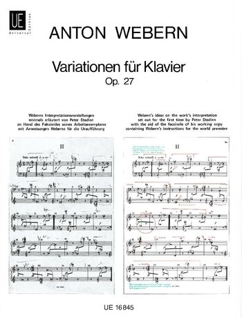 Variationen Für Klavier, Op. 27 : Facsimile Edition.