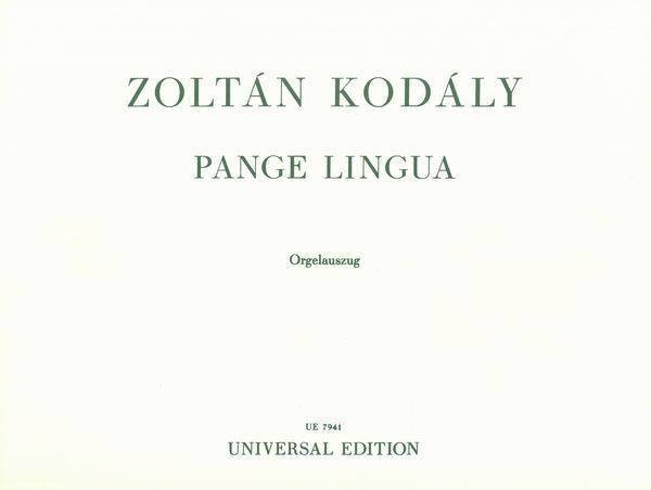 Pange Lingua.