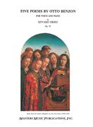 Five Poems by Otto Benzon : For Voice and Piano, Op. 70.