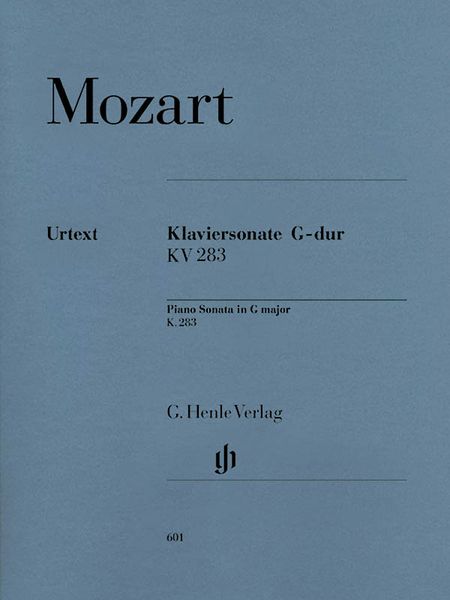 Sonate G-Dur, K. 283 / herausgegeben Von Ernst Herttrich.