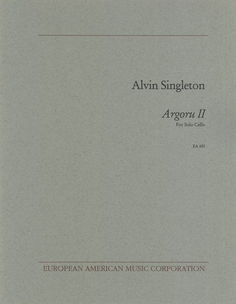 Argoru II : For Solo Cello (1970).