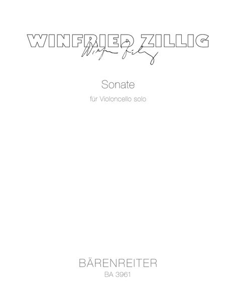 Sonate : Für Violoncello Solo.