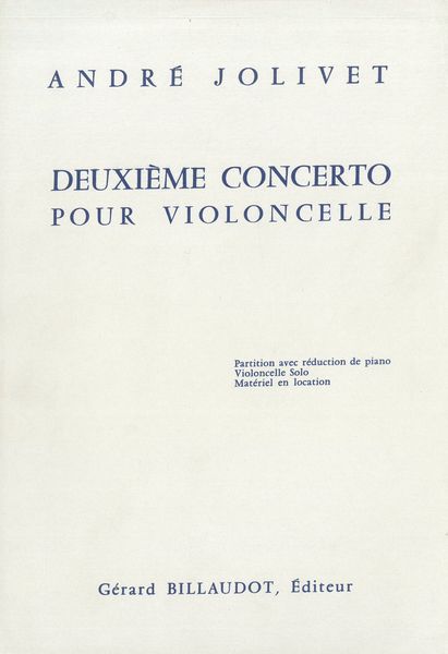 Concerto No. 2 : For Cello and Orchestra.