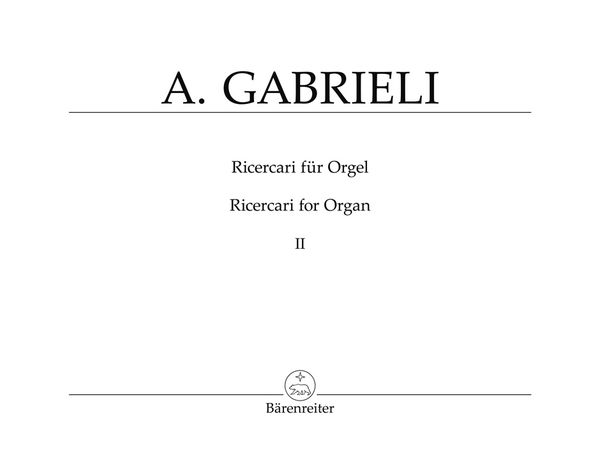 Orgel- und Klavierwerke, Band 3 : Ricerari 2.