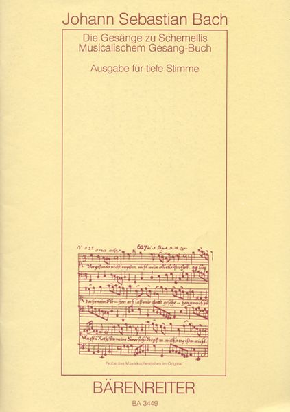 Schemelli-Gesangbuch 1736, BWV 439-507 : Sechs Lieder Aus Dem Klavierbüchlein Für A. M. Bach.