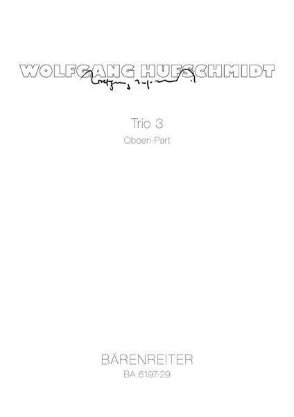 Trio 3 : For Speaker, Oboe and Guitar.