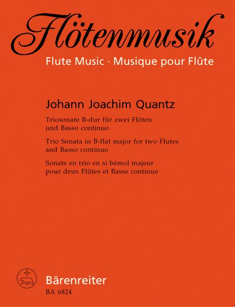 Triosonate B-Dur : For Two Flutes and Continuo.