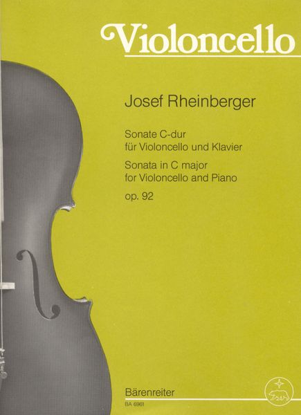 Sonate C-Dur, Op. 92 : For Cello and Piano.