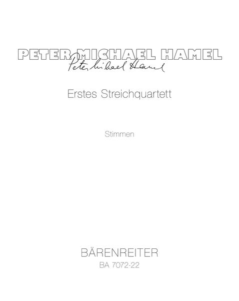 Streichquartett 1 (1980).