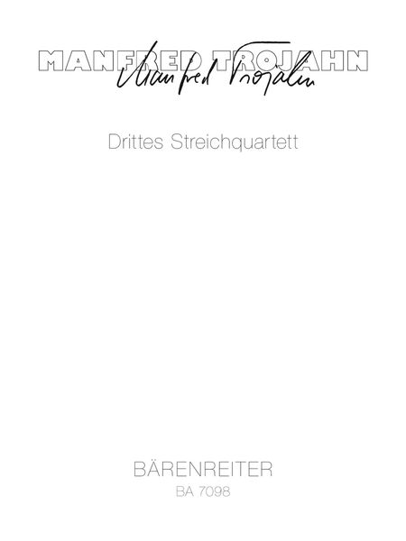 Drittes Streichquartett (1983).